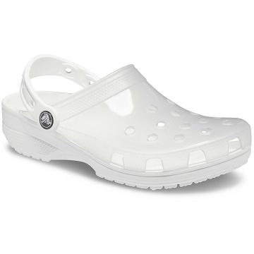 Zuecos Crocs Classic Translucent Hombre Blancos | Mexico 0764PJJQ